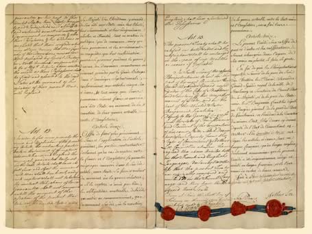Signatures du trait d'alliance